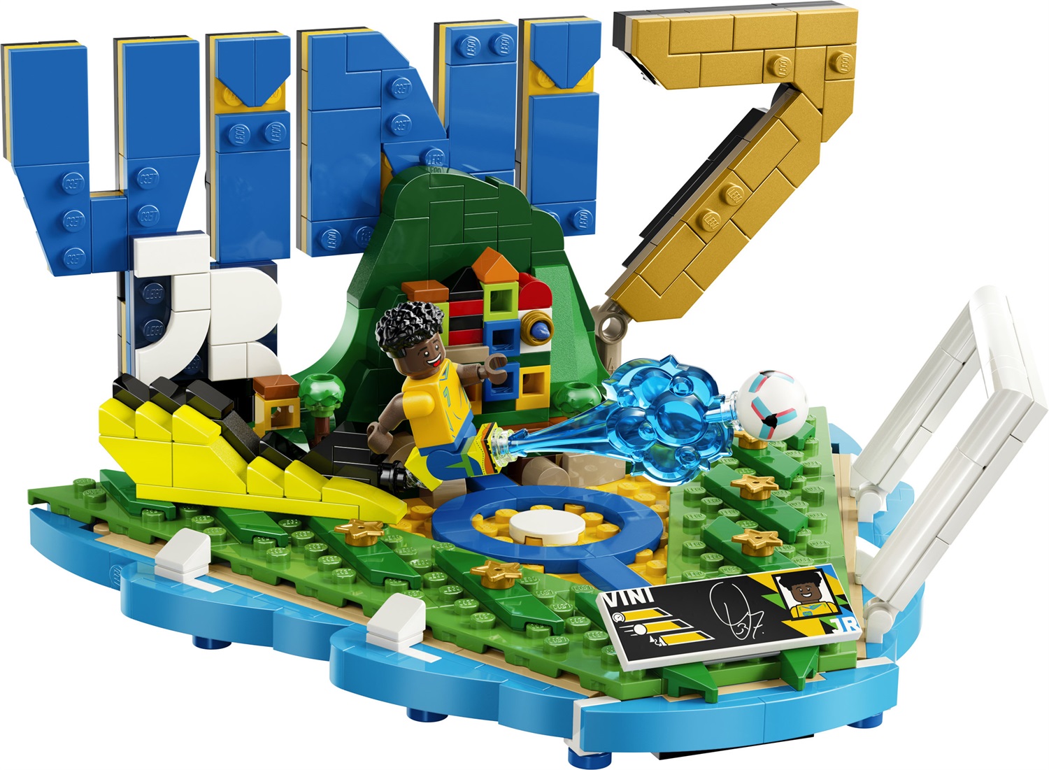 LEGO Vini Jr. - Highlights Calcistici: Modello 3D da Esposizione con Minifigure da Collezione per Bambini e Fan del Calcio dai 10 Anni
