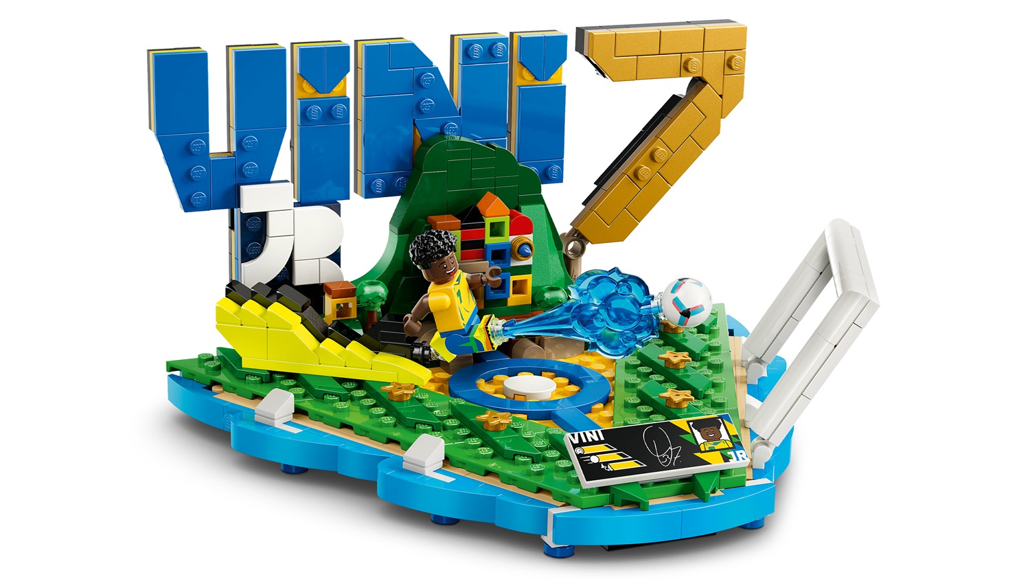 LEGO Vini Jr. - Highlights Calcistici: Modello 3D da Esposizione con Minifigure da Collezione per Bambini e Fan del Calcio dai 10 Anni