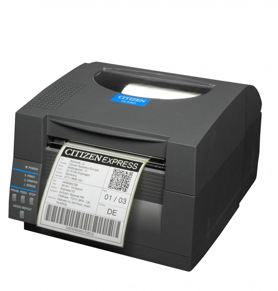 Citizen CL-S521II Stampante Termica per Etichette - 203 x 203 DPI, 150 mm/s, Cablata, Nero