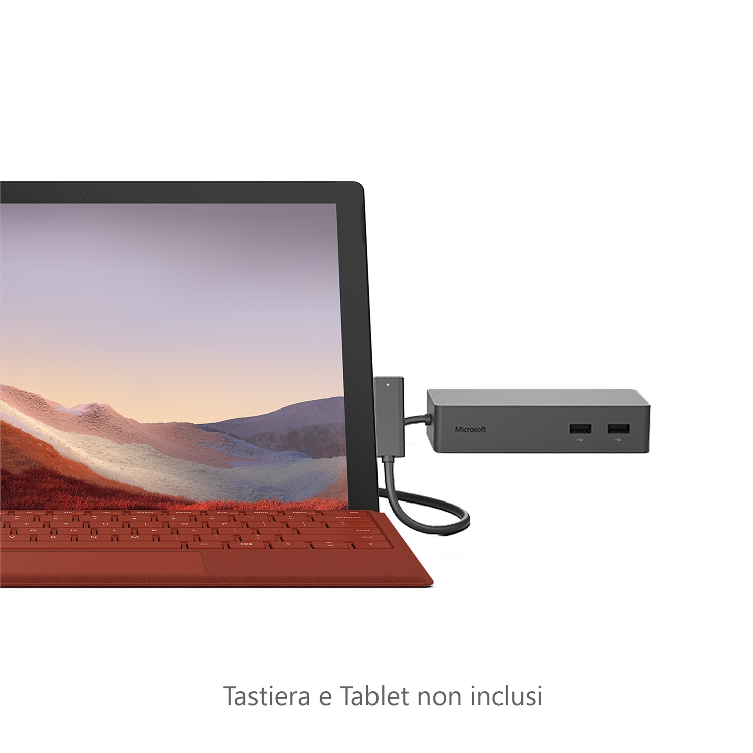 Microsoft Surface Dock 2 - Docking Station per Tablet e Dispositivi Mobile, Compatibile con Surface Pro e GO, Colore Nero