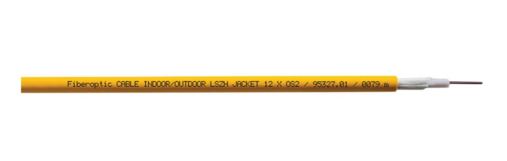 Lanview LVO232550-100 Cavo a Fibre Ottiche 100 m OS2 Giallo 12 x 9/125 - LSZH Indoor/Outdoor
