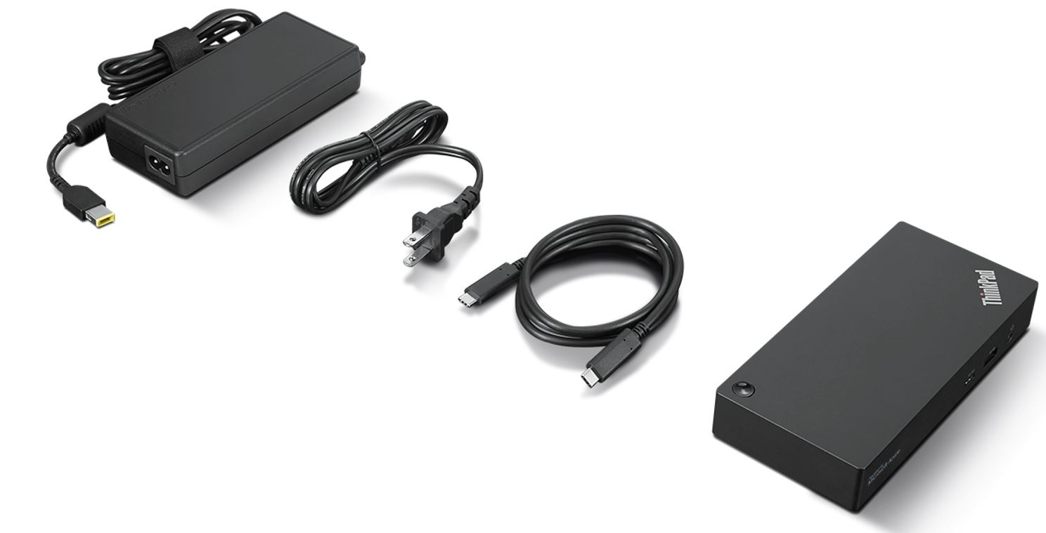 Lenovo 40B20135DK Docking Station Cablata USB 3.2 Gen 1 Type-C per Laptop e Notebook - Nero, 96 W, 10/100/1000 Mbit/s