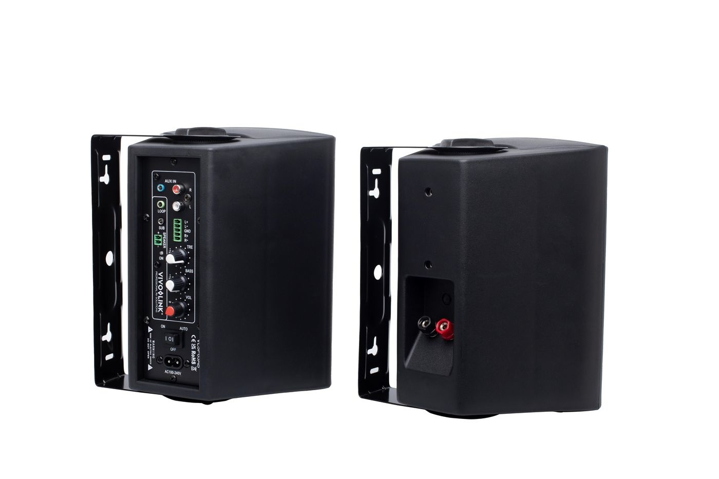 Vivolink VLSP65AB Altoparlante Attivo 2-vie Nero Cablato 60 W