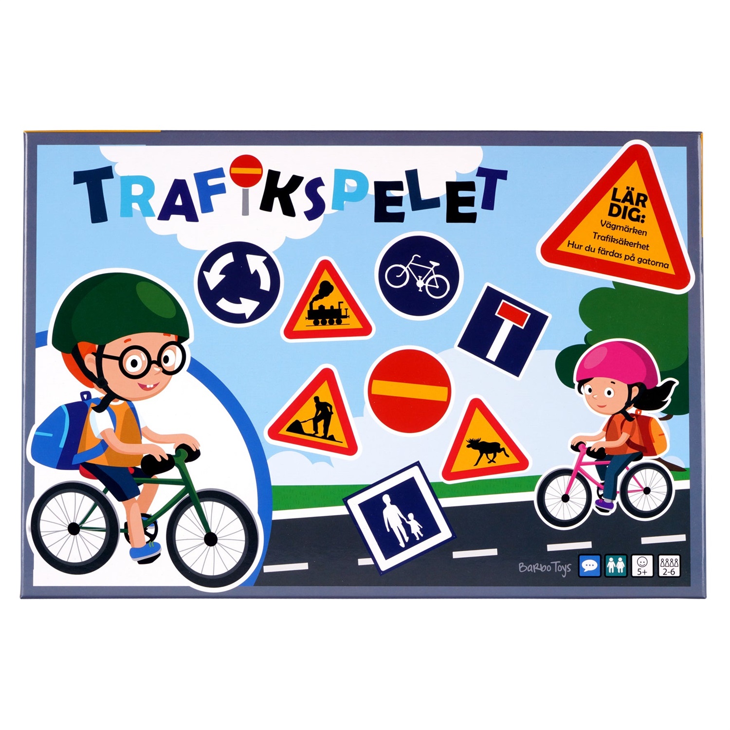 Barbo Toys Gioco da Tavolo Trafikspelet - Apprendimento del Traffico per Bambini
