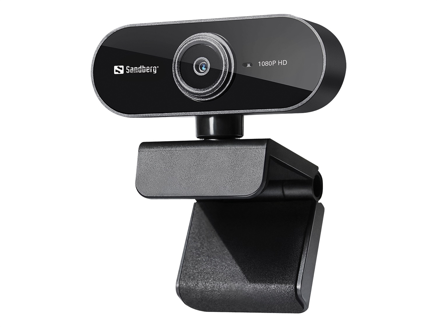 Sandberg Webcam USB Flex 1080P HD - Risoluzione Full HD, Design Creativo, Audio Integrato