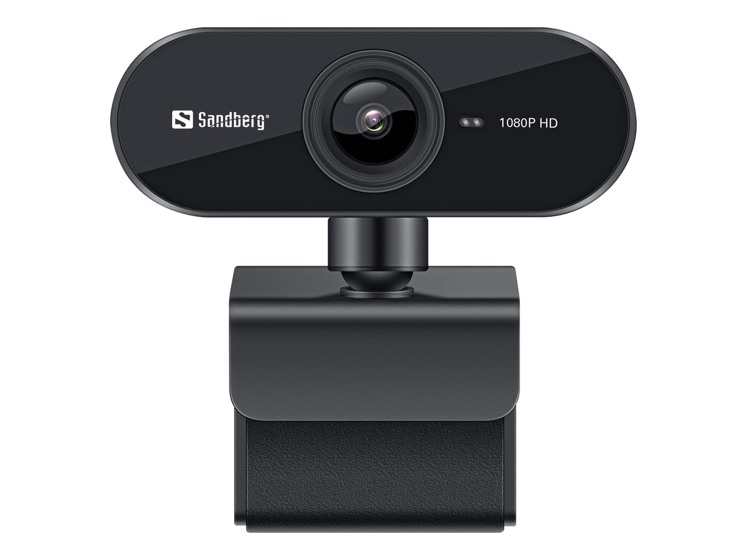 Sandberg Webcam USB Flex 1080P HD - Risoluzione Full HD, Design Creativo, Audio Integrato
