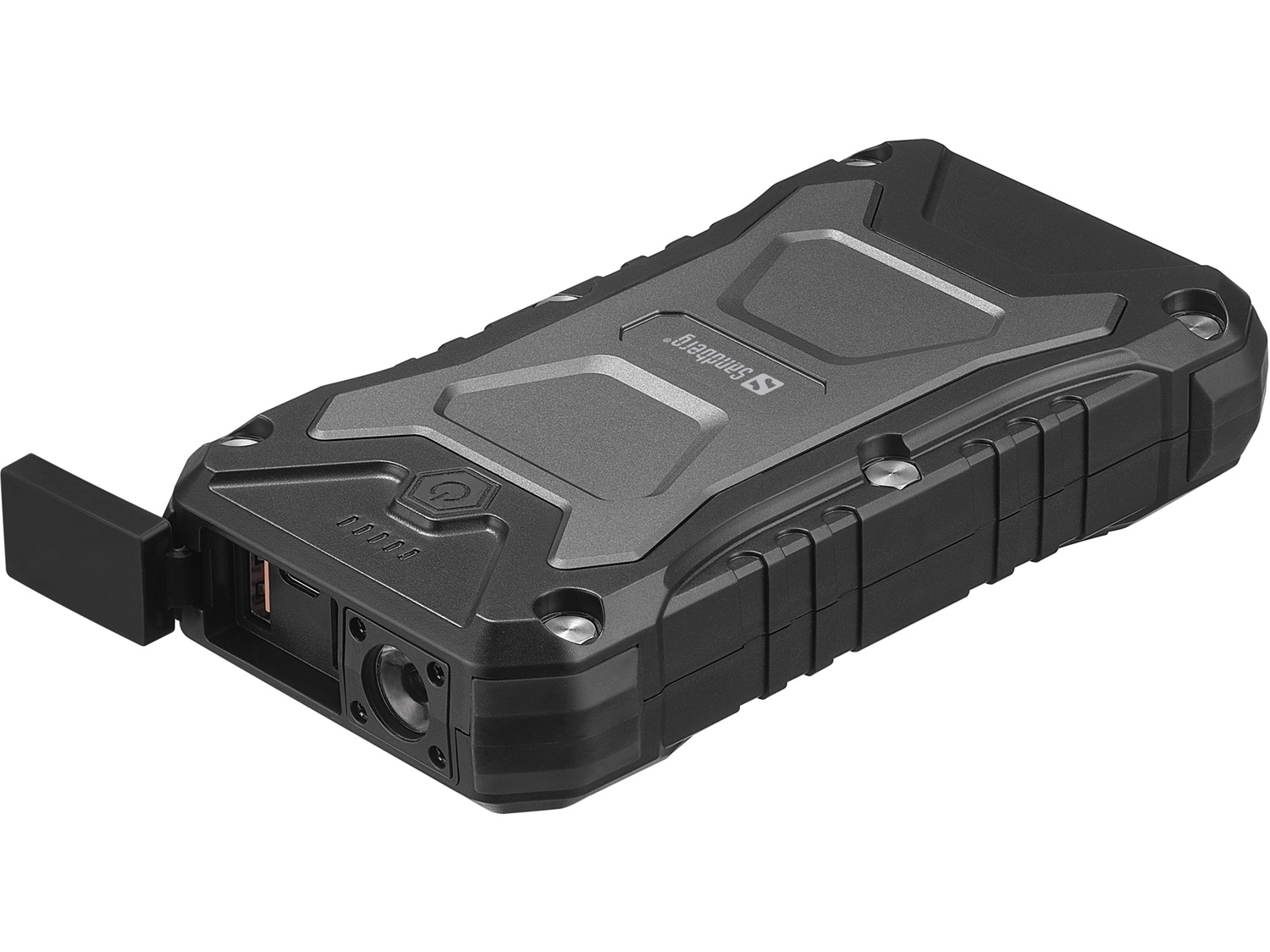 Sandberg Survivor Powerbank 20000 PD30W - Batteria Portatile 20000 mAh con Carica Wireless, 2 Porte USB A e 1 Porta USB Tipo C, Nero
