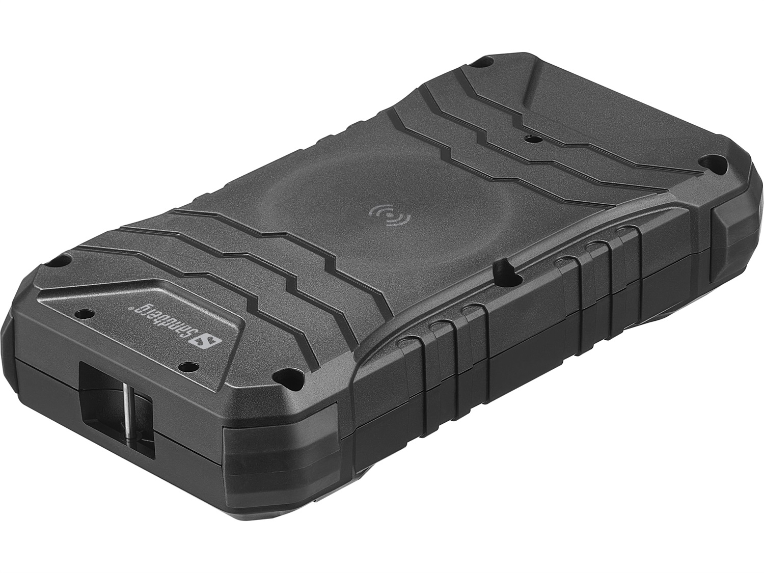 Sandberg Survivor Powerbank 20000 PD30W - Batteria Portatile 20000 mAh con Carica Wireless, 2 Porte USB A e 1 Porta USB Tipo C, Nero