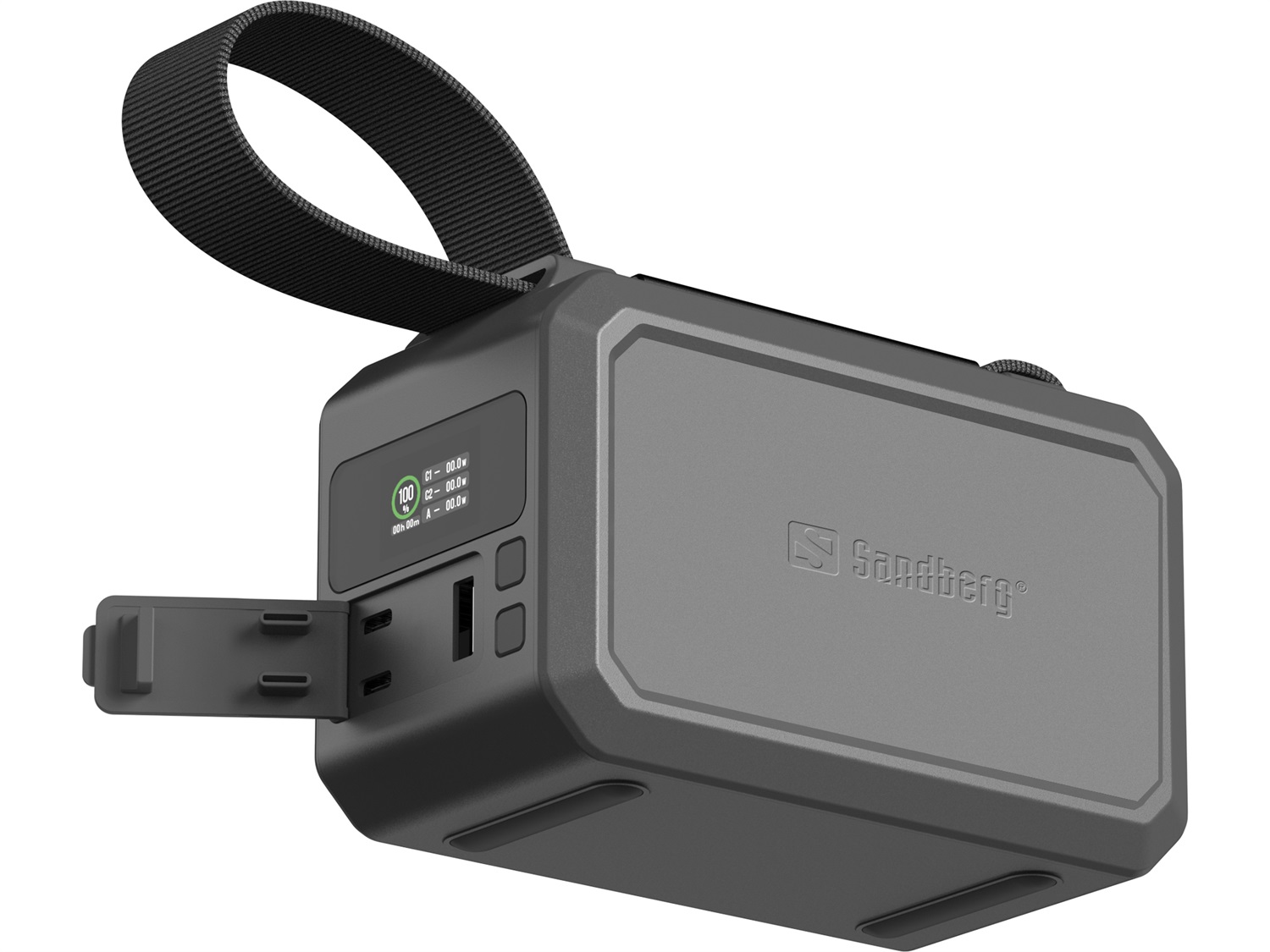 Sandberg Survivor Powerbank 100W - 40000 mAh, 3 porte USB (1 A, 2 C), Quick Charge 3.0