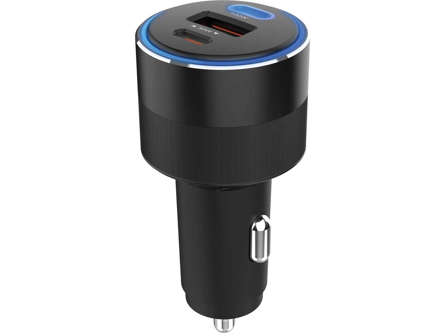 Sandberg Caricabatteria da auto 3 in 1 130W USB-C PD - Ricarica rapida per dispositivi USB-A e USB-C