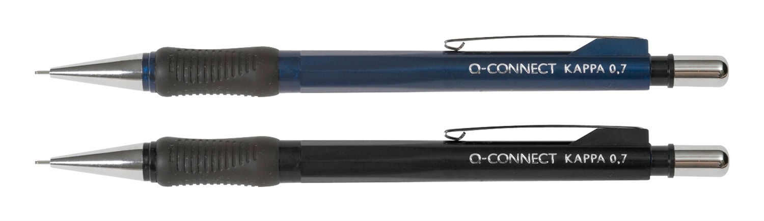 Q-CONNECT Matita Meccanica Kappa 0,7 mm Assortiti con Impugnatura Gommata - 12 pz