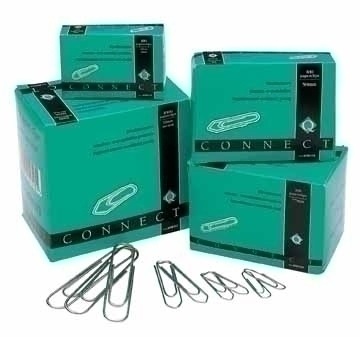 Q-Connect Fermagli in Metallo 20 mm in Filo d'Acciaio Nichelato - Confezione da 100 Pezzi