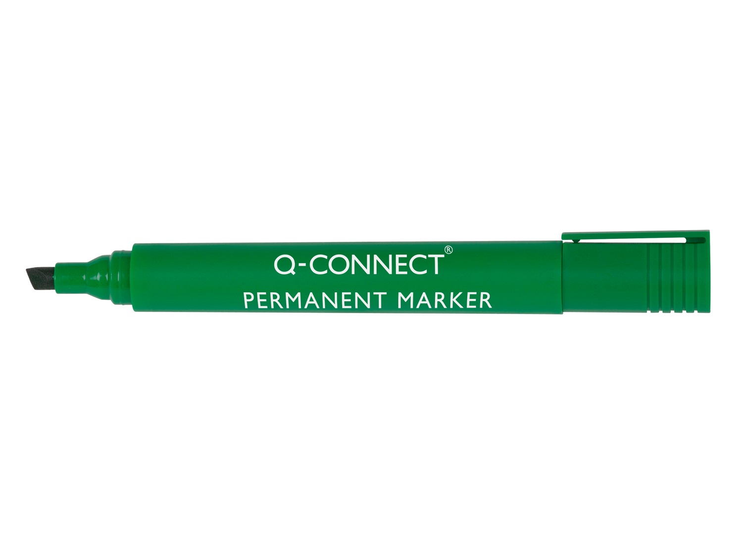 Q-Connect Marcatore Permanente Verde con Punta a Scalpello 1,2-5 mm KF01774