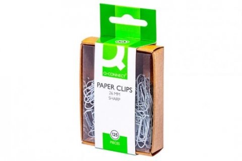 Q-CONNECT Fermagli in Acciaio Zincato N. 2 - 26 mm - Confezione da 125 pezzi