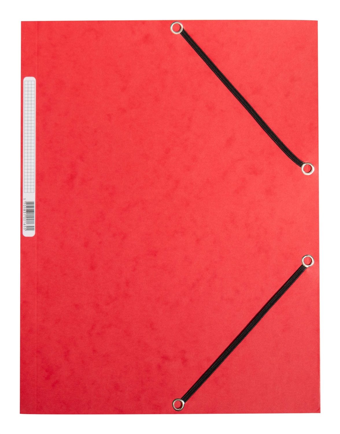 Q-CONNECT Cartellina a 3 lembi con elastico in cartoncino manilla rosso 24,3x32 cm 375 g/m² - KF02165