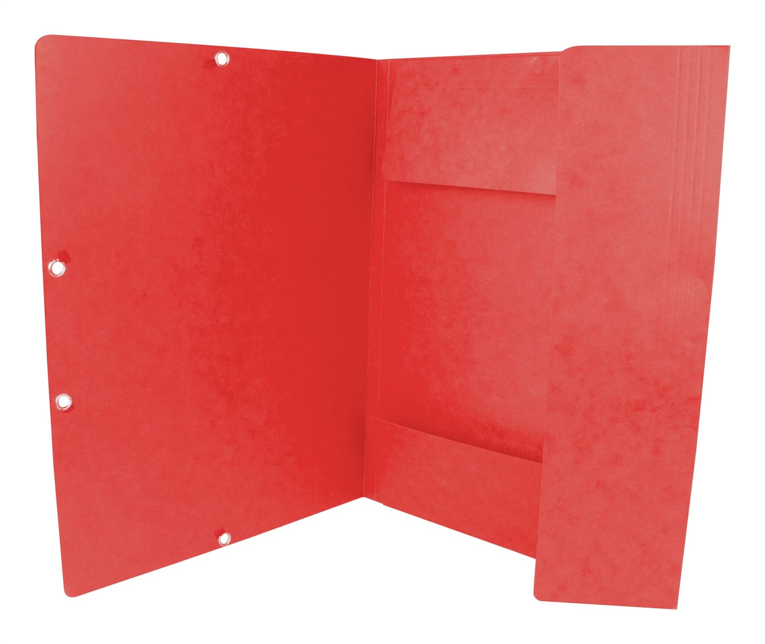 Q-CONNECT Cartellina a 3 lembi con elastico in cartoncino manilla rosso 24,3x32 cm 375 g/m² - KF02165