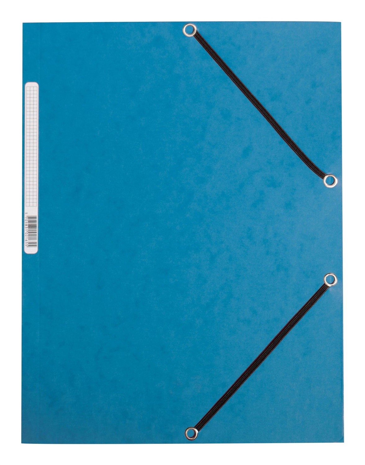 Q-CONNECT Cartellina a 3 lembi con elastico 24,3x32 cm in cartoncino manilla 375 g/m² blu - KF02167