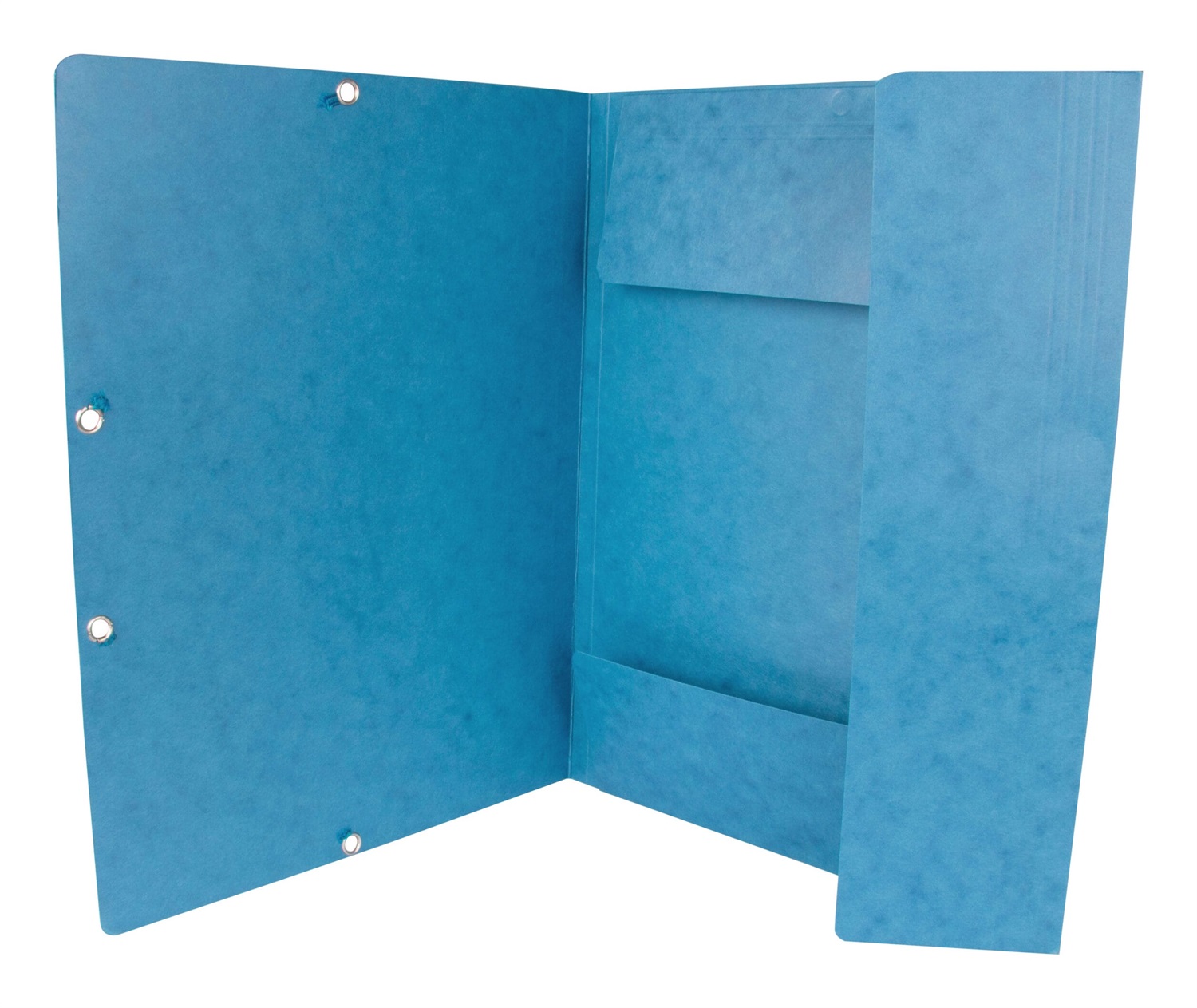 Q-CONNECT Cartellina a 3 lembi con elastico 24,3x32 cm in cartoncino manilla 375 g/m² blu - KF02167
