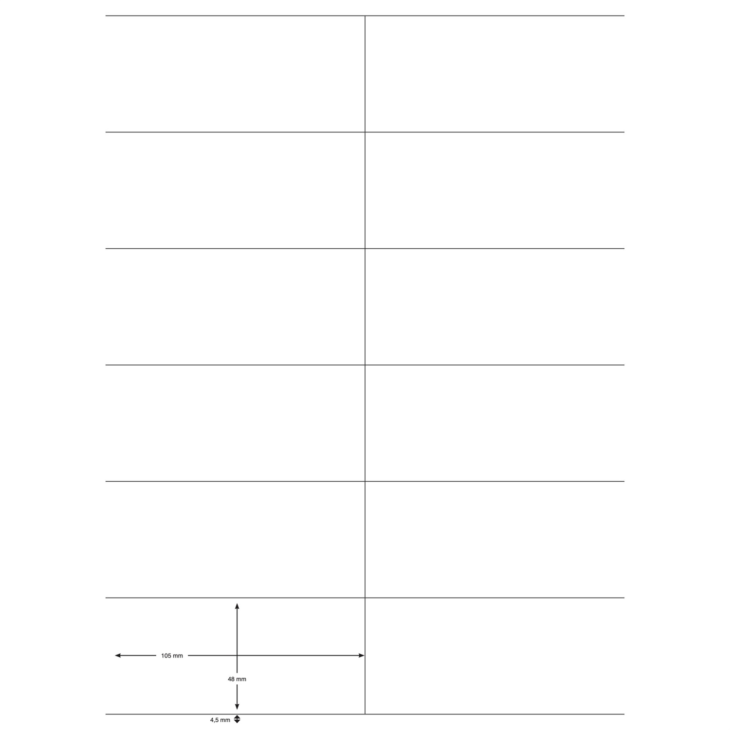 Q-Connect Etichette Universali Autoadesive 105 x 48 mm - Bianco, 1200 Etichette in Confezione da 100 Fogli