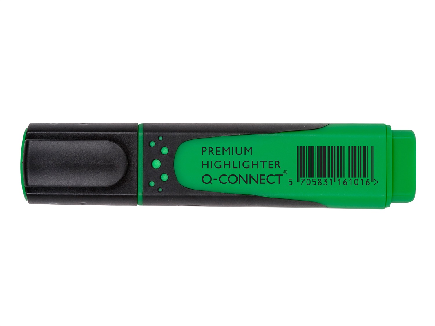 Q-Connect Evidenziatore Verde Scuro KF16101 Punta a Scalpello 2-5 mm con Impugnatura Gommata