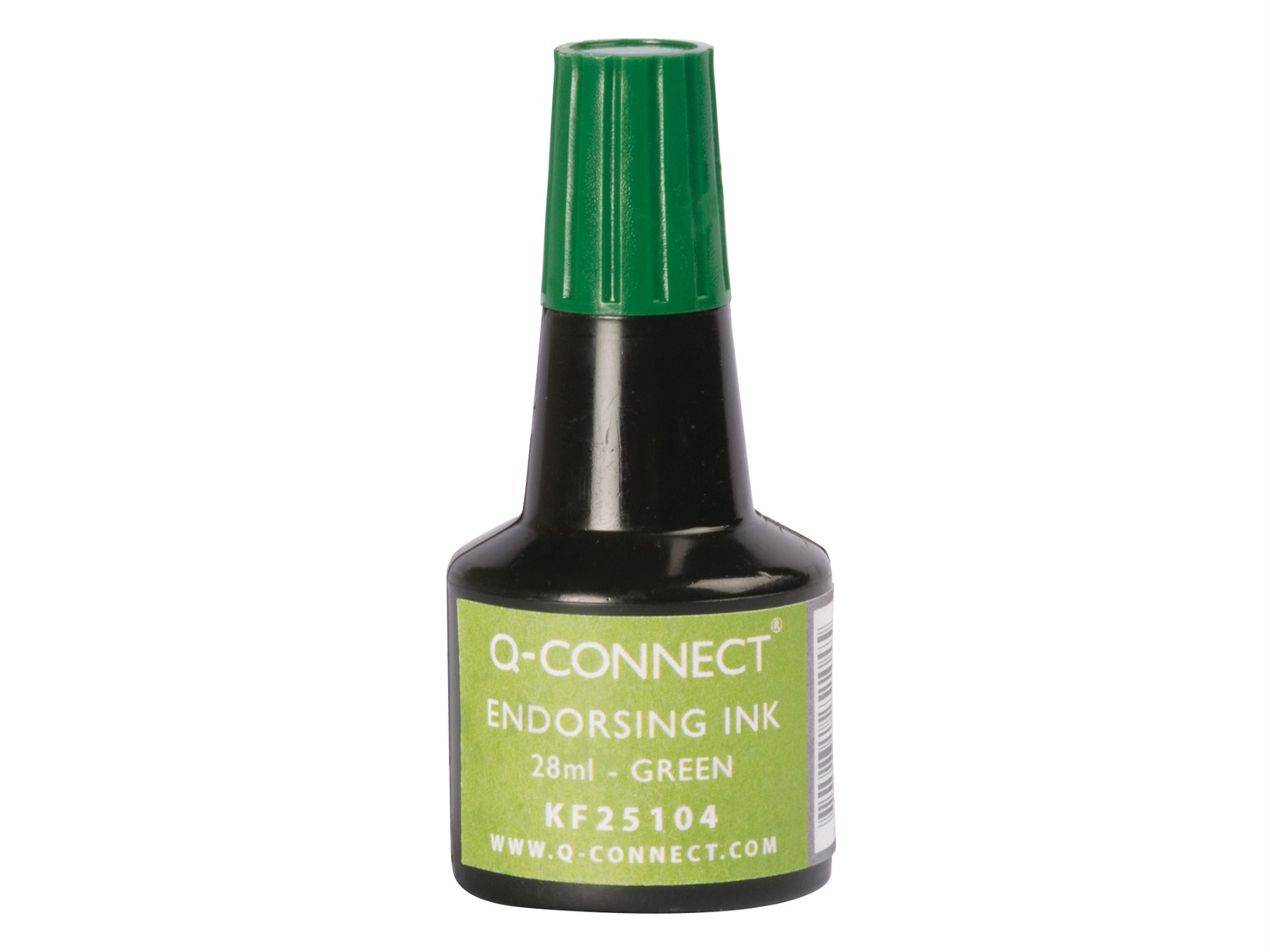Q-Connect Inchiostro per Timbri Senza Olio 28 ml Verde KF25104