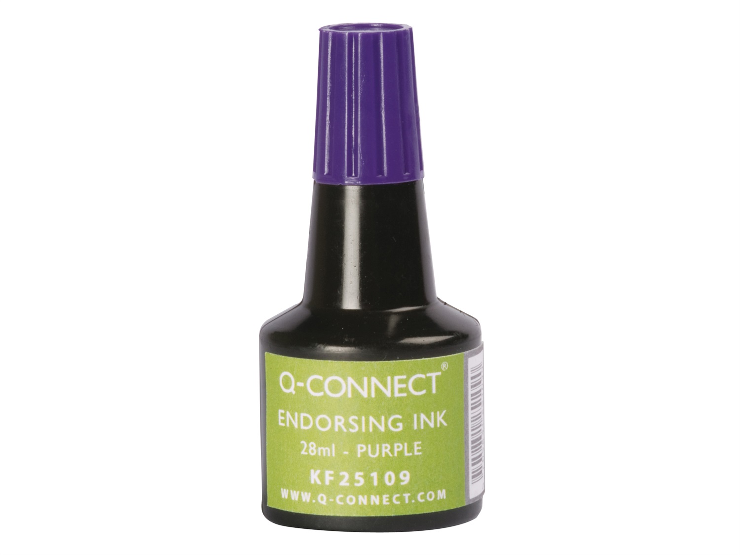 Q-Connect Inchiostro per Timbri Senza Olio 28 ml Viola KF25109