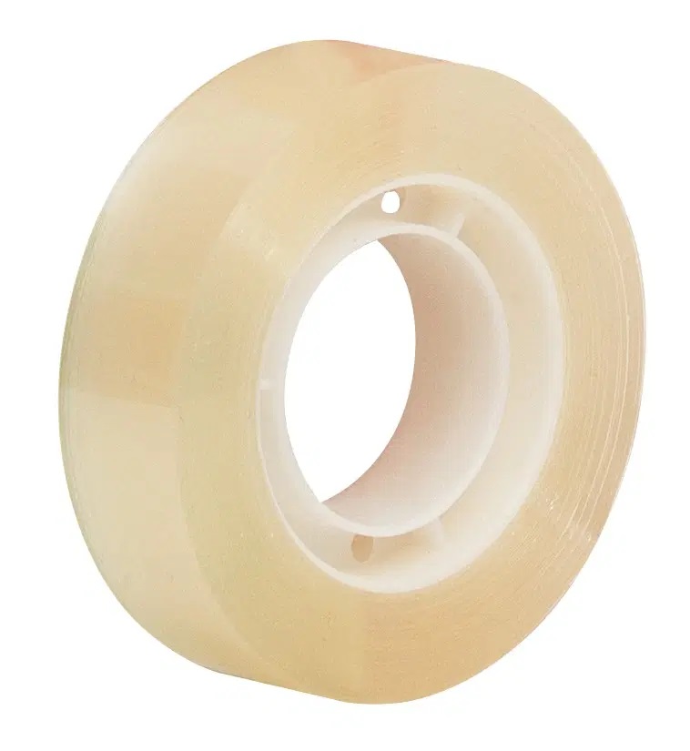 Q-Connect Nastro Adesivo Trasparente in PP - Conf. 10 Pezzi - 15 mm x 33 m - Eco-Friendly con Plastica Riciclata