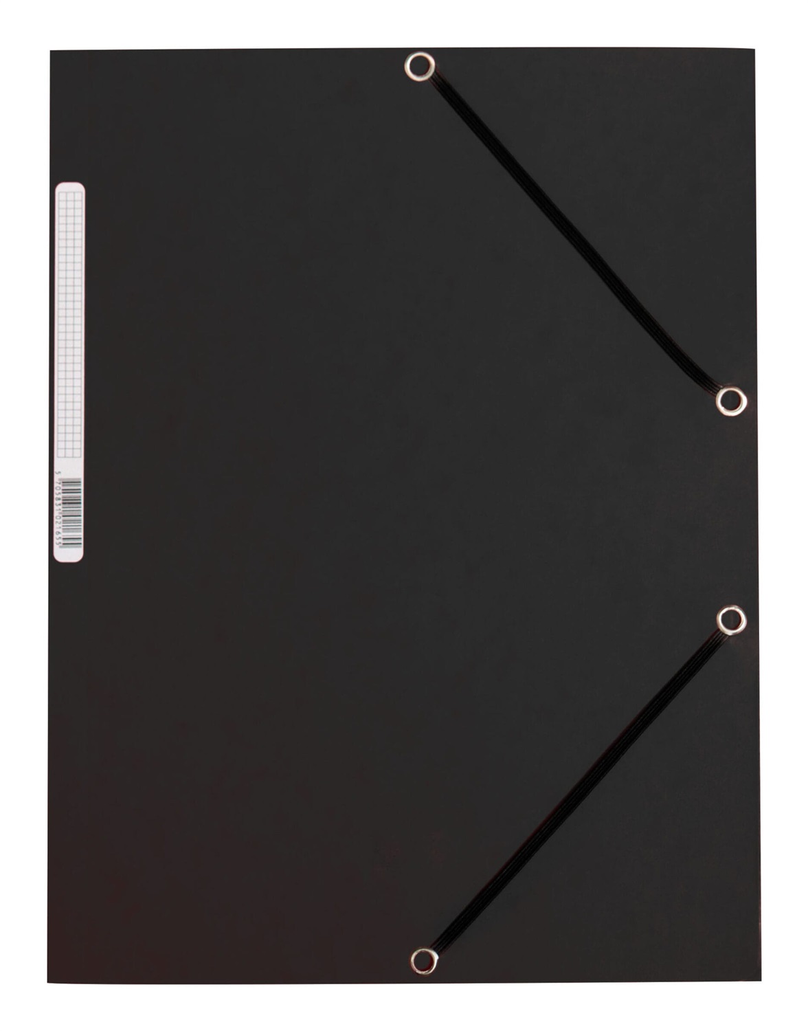 Q-Connect Cartellina a 3 lembi con elastico in cartoncino manilla 375 g/m² grigio - 24,3 x 32 cm, capacità 200 fogli