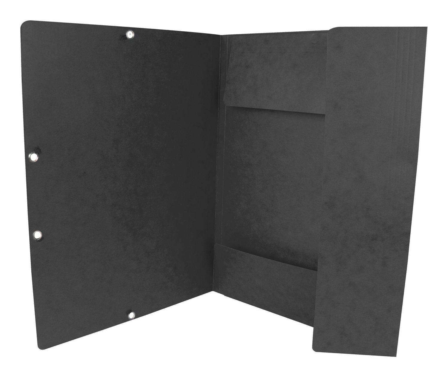 Q-Connect Cartellina a 3 lembi con elastico in cartoncino manilla 375 g/m² grigio - 24,3 x 32 cm, capacità 200 fogli