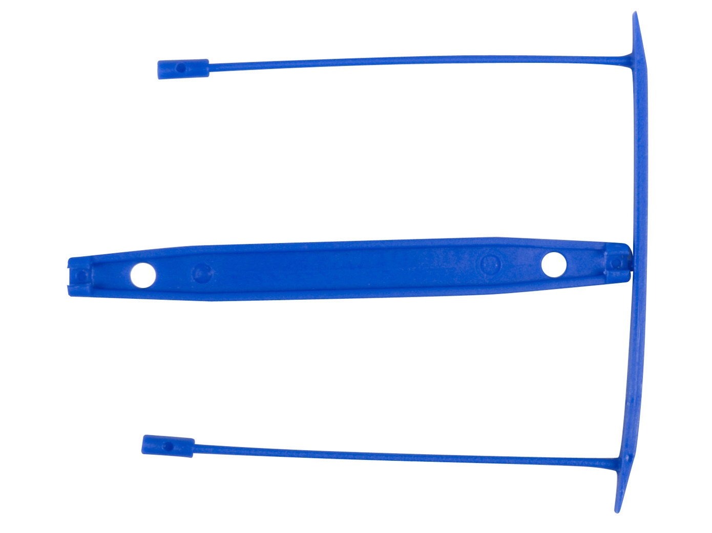 Q-Connect Clip Fermafogli Blu in Plastica - Passo 8 cm, Capacità 7 cm, Conf. 100 Pezzi