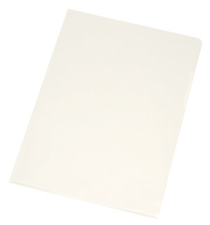 Q-Connect Cartellina a L in Polipropilene Trasparente Liscio A4 - Spessore 160 my, Confezione da 100