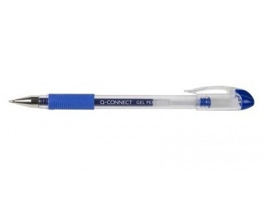 Q-Connect Penna a sfera inchiostro gel con cappuccio 0,35 mm e 0,5 mm blu - conf. 10 pezzi - KF21717