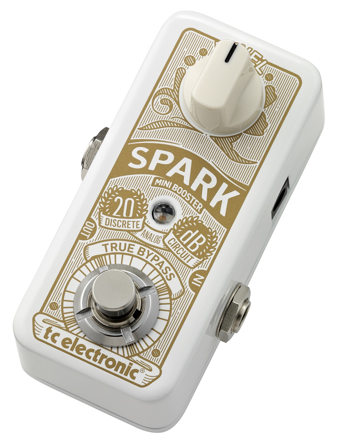TC Electronic Spark Mini Booster - Pedale Effetto Booster Analogico Compatto con Commutazione PrimeTime