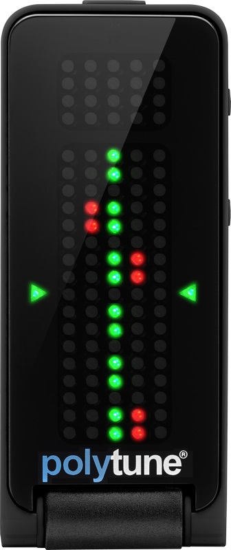 TC Electronic POLYTUNE CLIP NERO - Accordatore a clip polifonico con accordatura stroboscopica e alta precisione