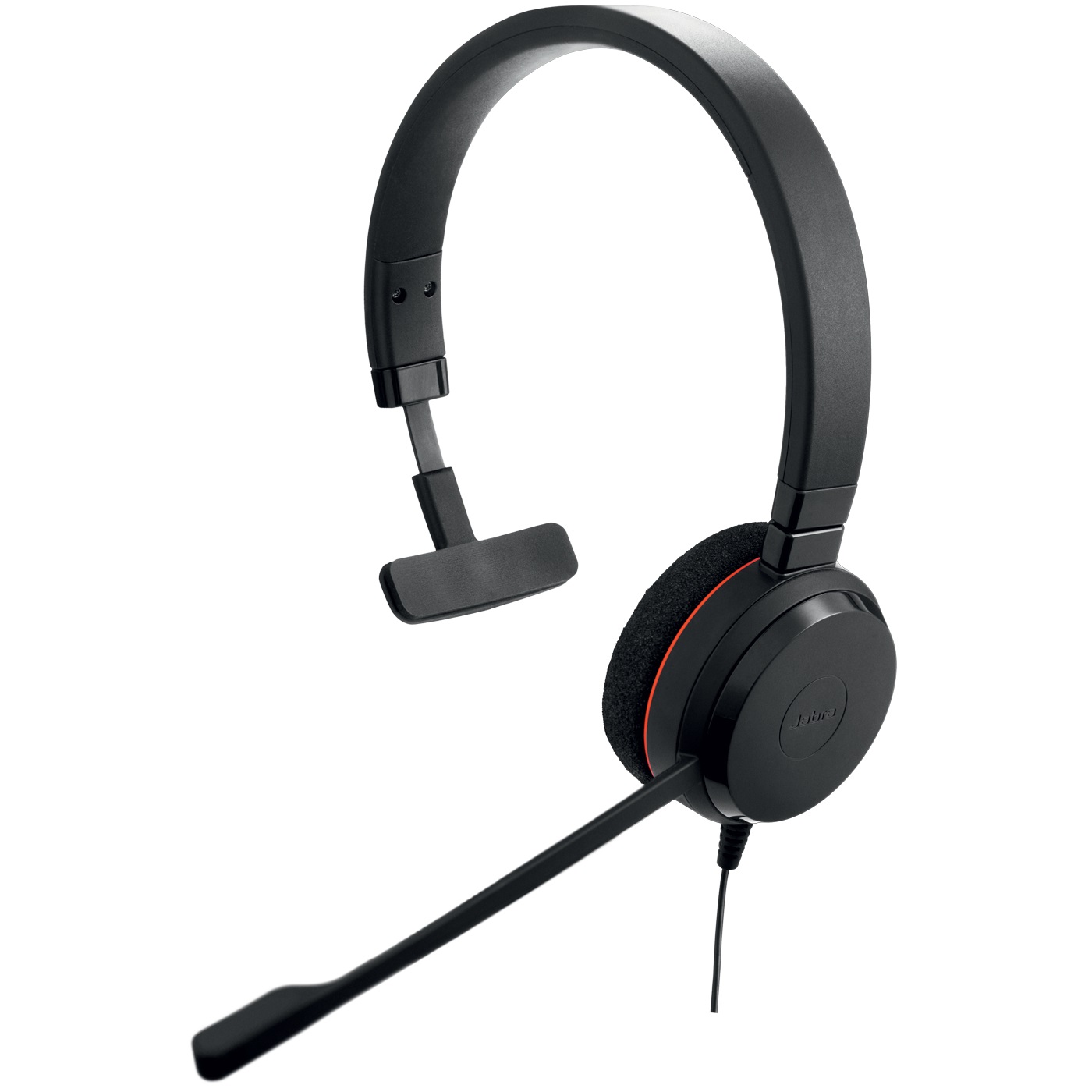 Jabra Evolve 20 MS Mono Cuffie Cablato A Padiglione Ufficio USB tipo A Nero con Cancellazione Passiva del Rumore