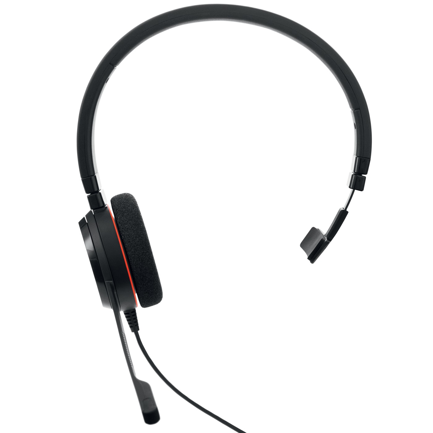 Jabra Evolve 20 MS Mono Cuffie Cablato A Padiglione Ufficio USB tipo A Nero con Cancellazione Passiva del Rumore