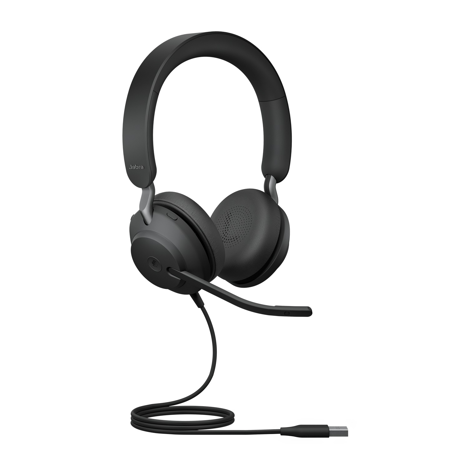 Jabra Evolve2 40 Cuffia e Auricolare Cablato USB-A con Cancellazione del Rumore, Ottimizzato per Microsoft Teams, Stereo, Nero