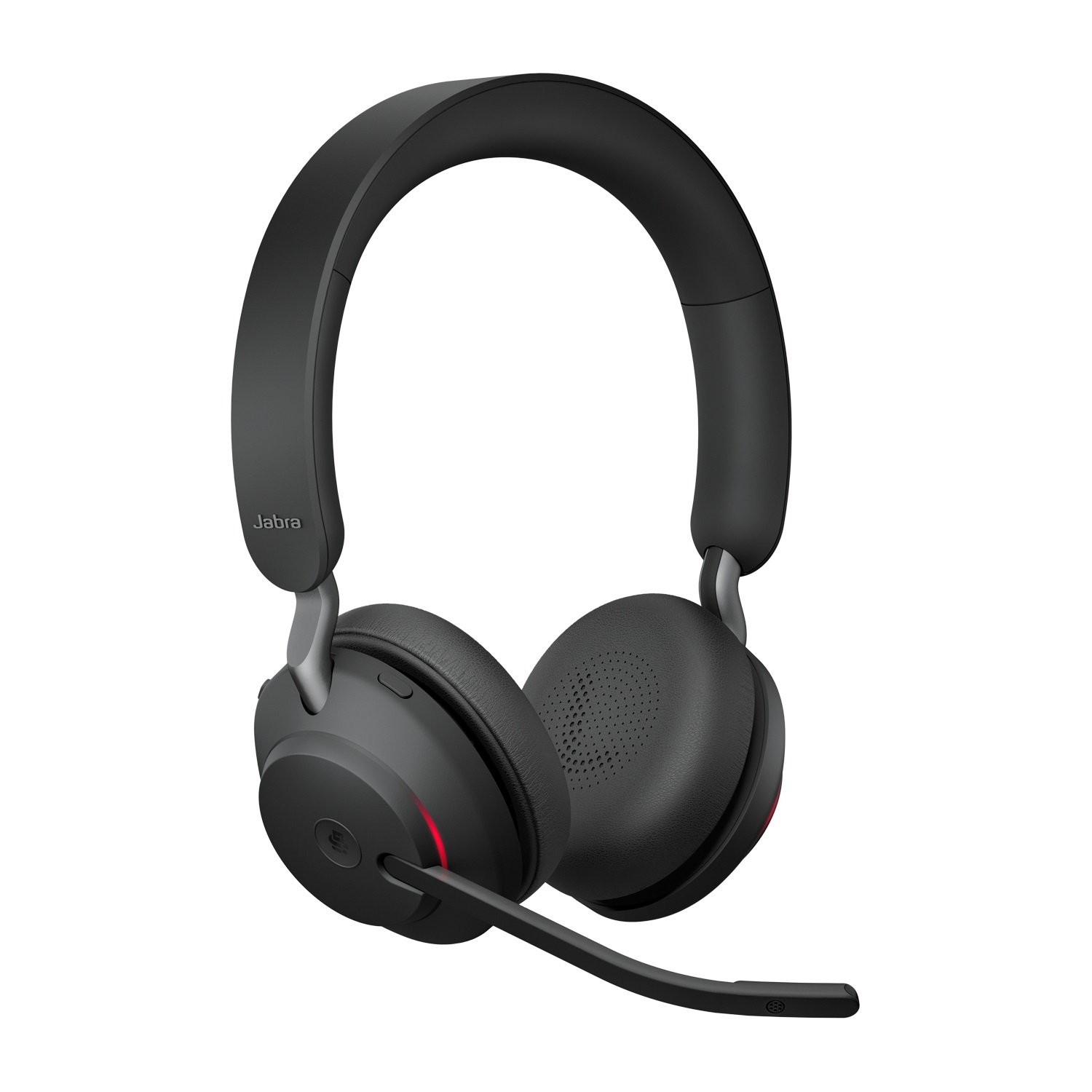 Jabra Evolve2 65 Wireless PC Headset - Cuffie Stereo MS con Microfono, Noise Cancelling, Ottimizzato per Microsoft Teams, USB-A, Bluetooth, Nero