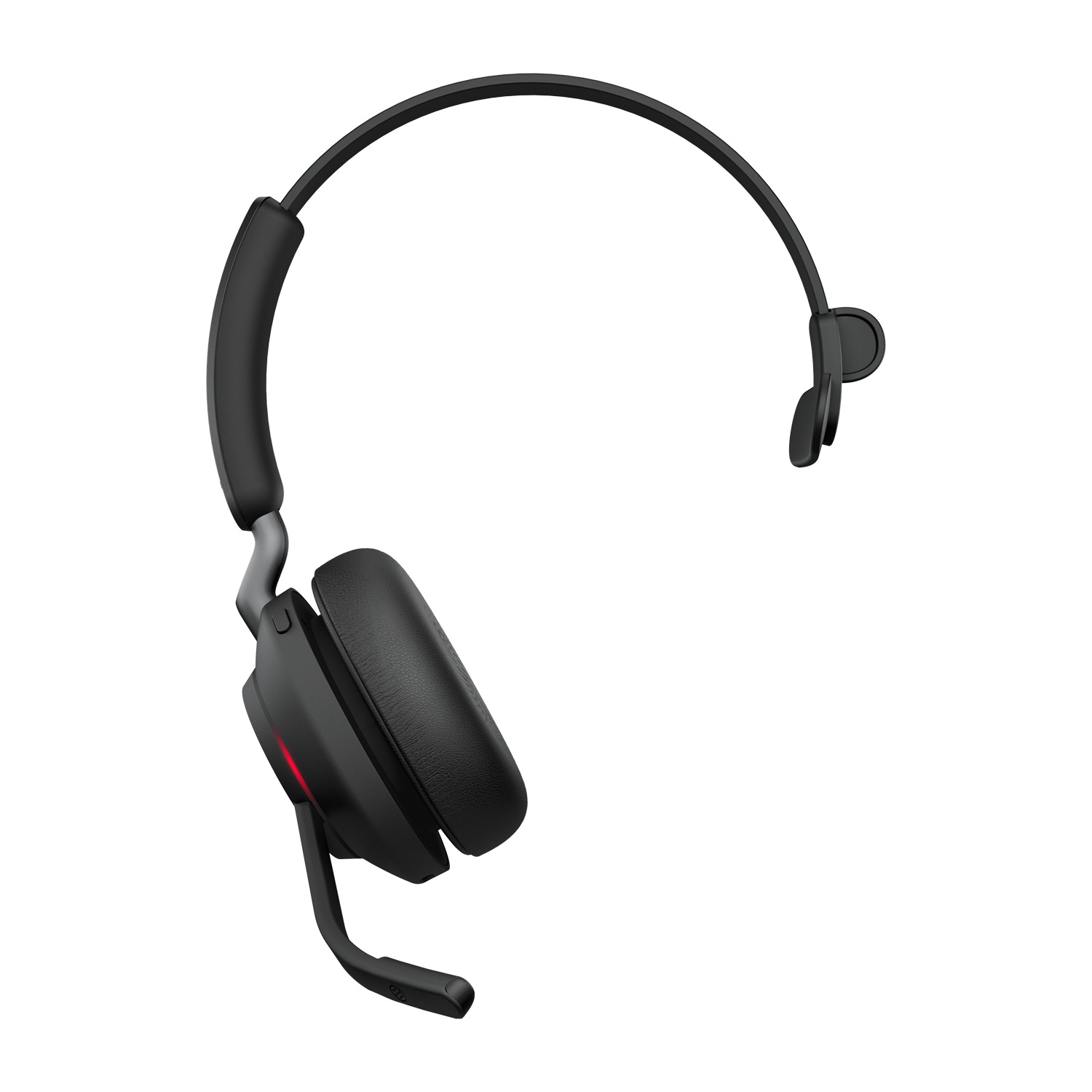 Jabra Evolve2 65 MS Mono Cuffia Wireless Bluetooth USB-A per Ufficio, Noise Cancelling, Nero