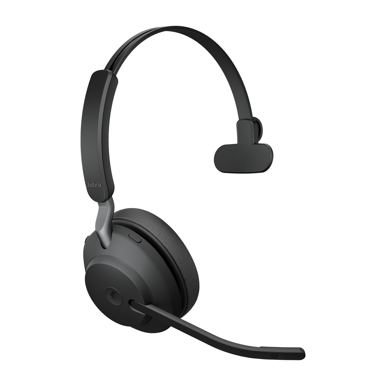 Jabra Evolve2 65 MS Mono Cuffia Wireless Bluetooth USB-A per Ufficio, Noise Cancelling, Nero