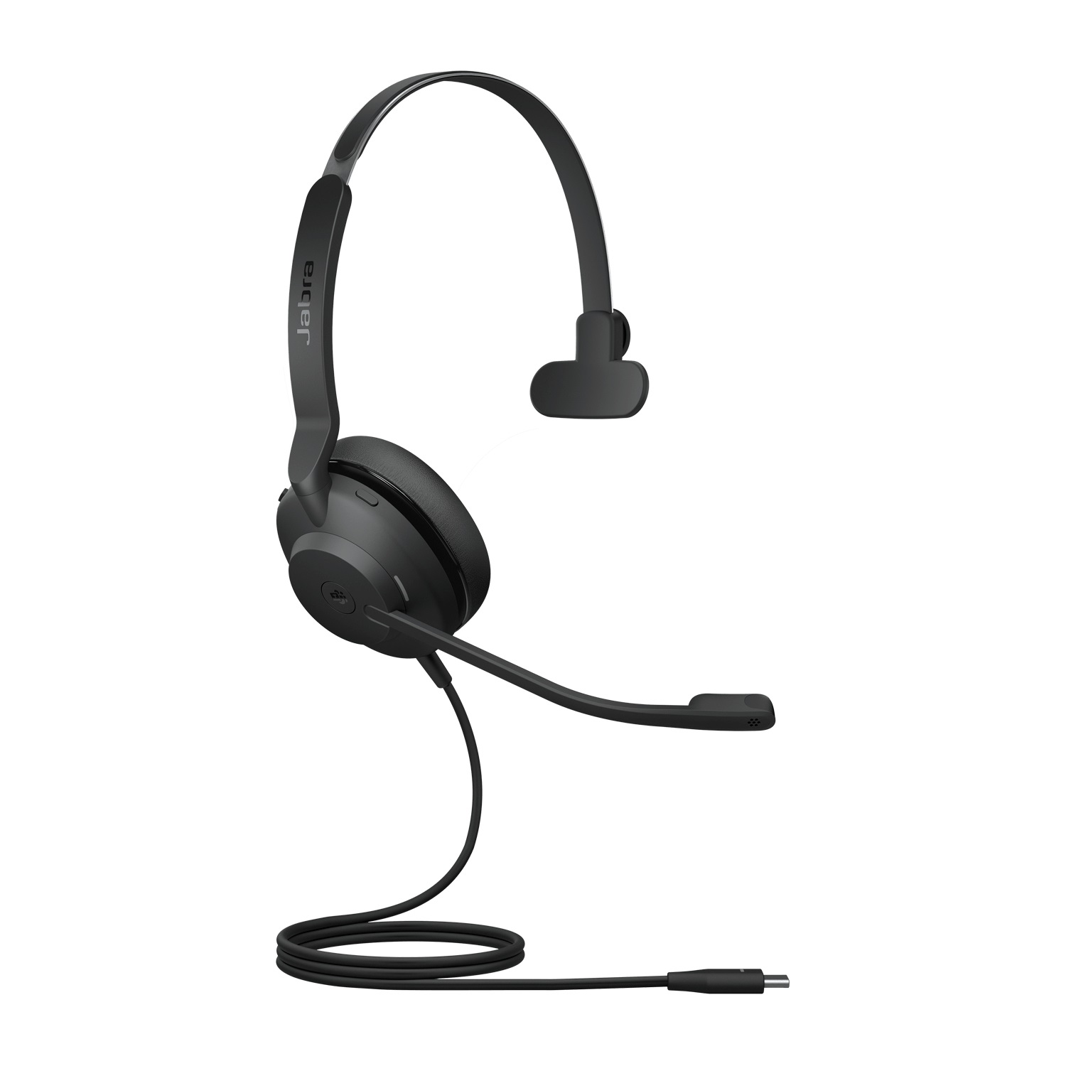 Jabra Evolve2 30 Cuffia Mono USB-C con Noise Cancelling, Ottimizzata per Microsoft Teams, Cablata, Nero
