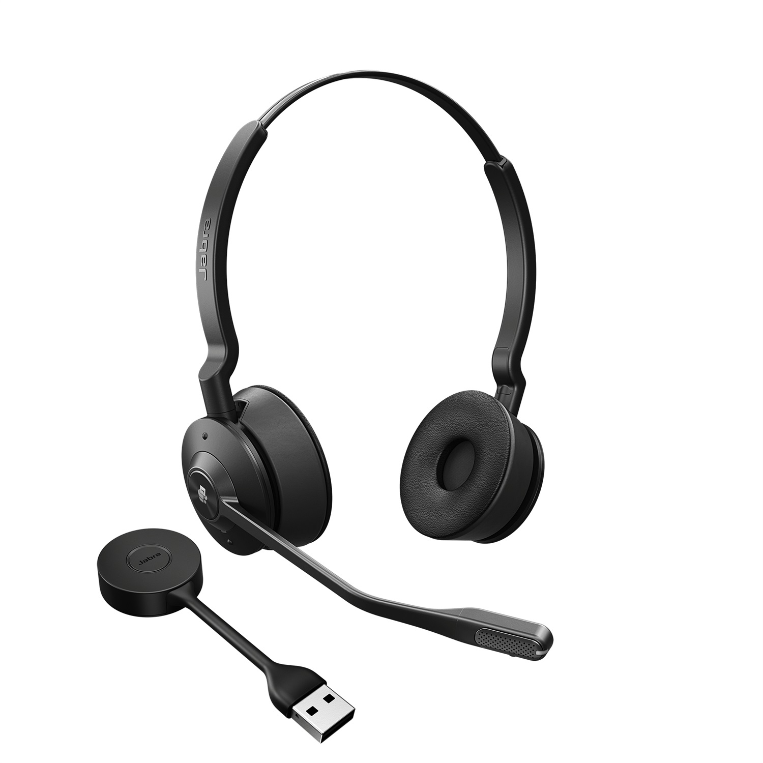 Jabra Engage 55 Auricolare Wireless A Padiglione Ufficio Nero Titanio - Ottimizzato per Microsoft Teams, Range 150m