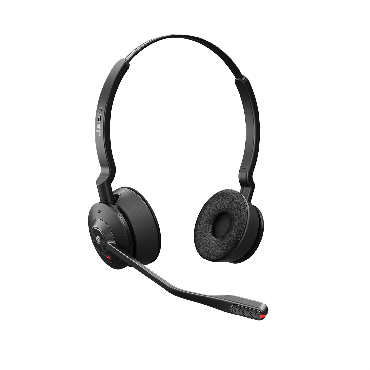 Jabra Engage 55 Auricolare Wireless Stereo con Microfono, Ottimizzato per Microsoft Teams, Nero e Titanio, Range 150 m