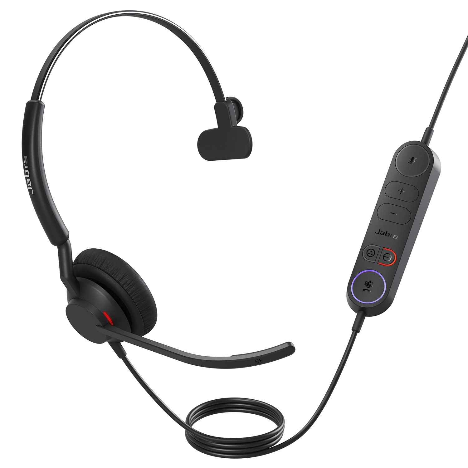 Jabra Engage 40 Cuffie Mono Cablate USB tipo A Ottimizzate per Microsoft Teams con Controller e Tecnologia a Due Microfoni