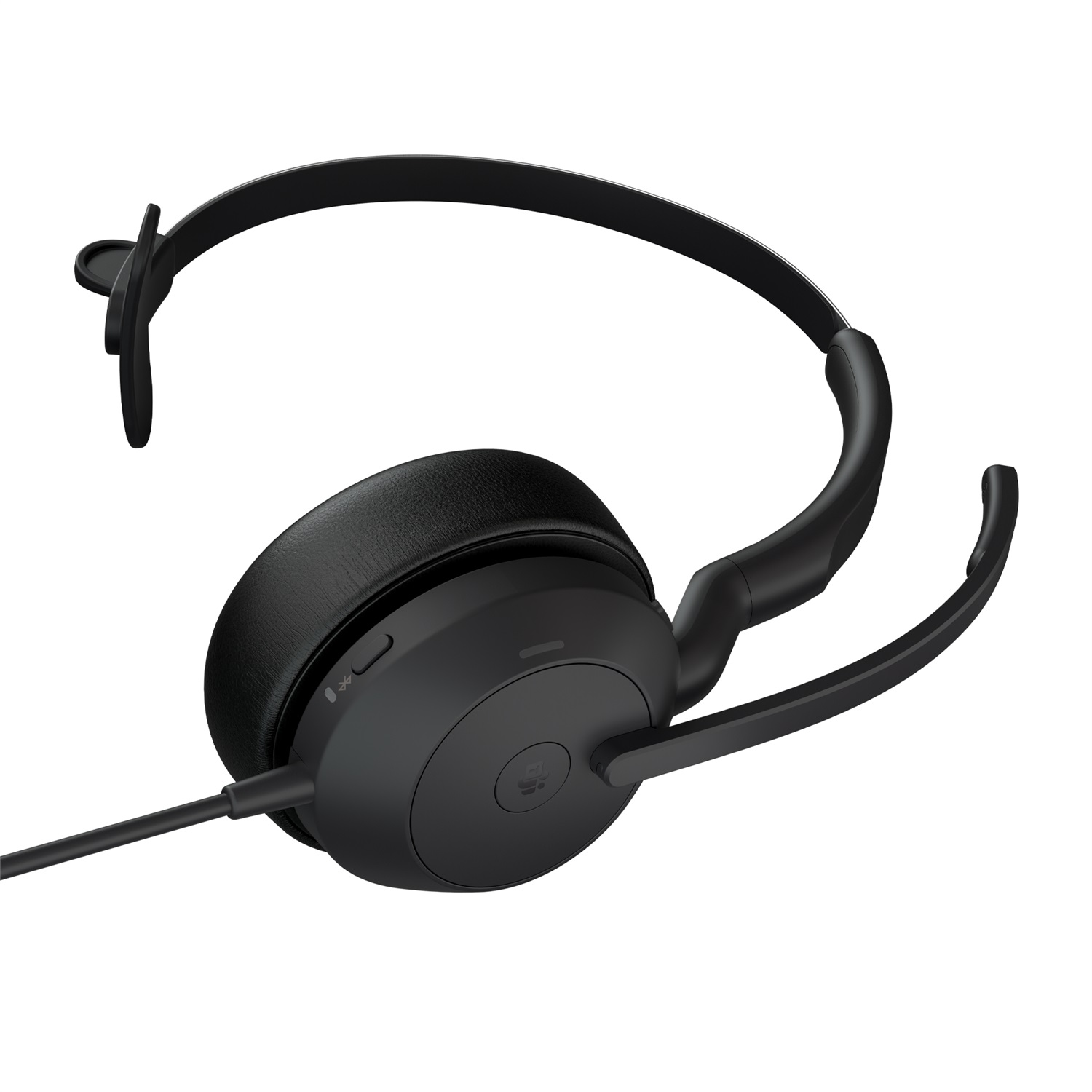 Jabra Evolve2 50 Cuffia Mono Cablata USB tipo-C per Ufficio, Nero, con Jabra Air Comfort e Ottimizzazione per Microsoft Teams