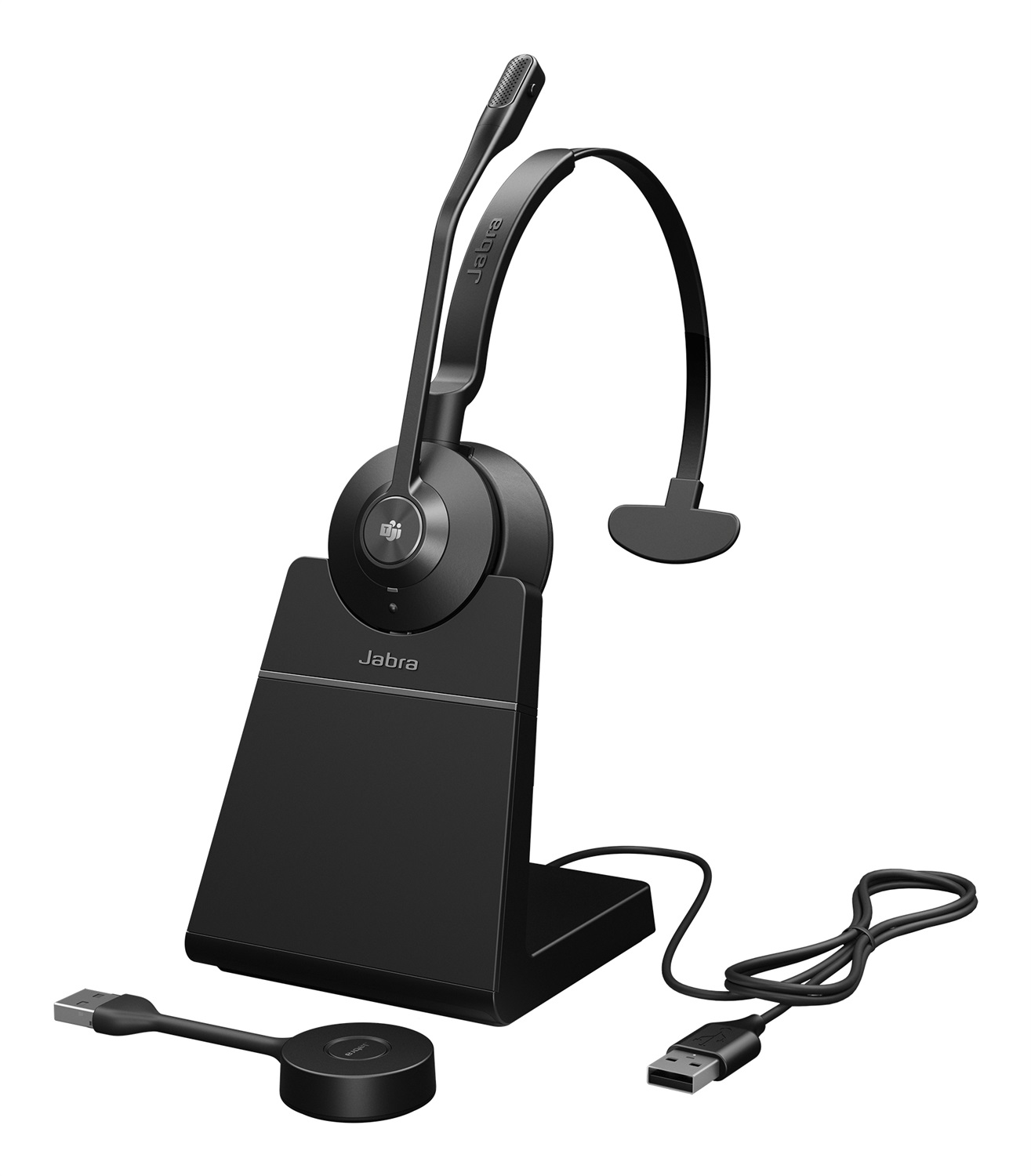 Jabra Engage 55 SE Auricolare Wireless Mono con Microfono per Ufficio - Nero, DECT, Range Wireless 150m, Frequenza 40-16000 Hz, Peso 57g