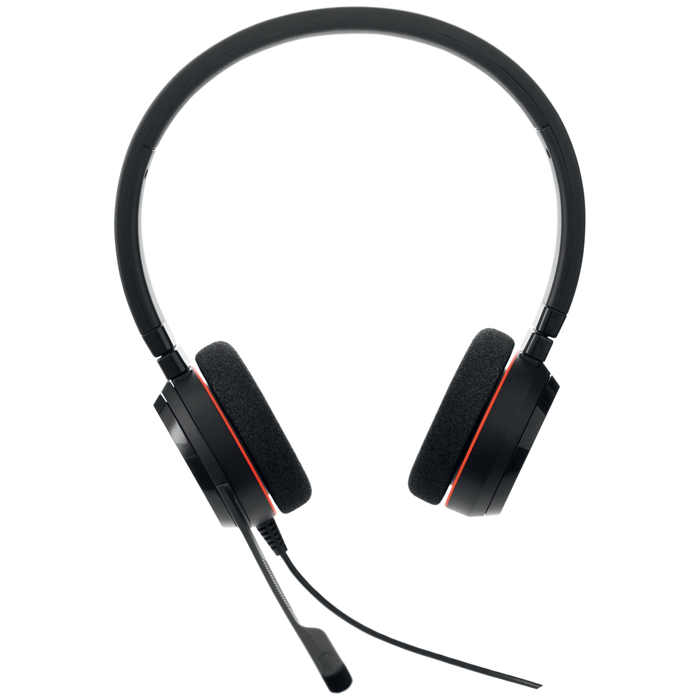 Jabra Evolve 20 Auricolare Cablato Stereo MS con USB Type-C / USB Type-A, Cancellazione Passiva del Rumore, Nero