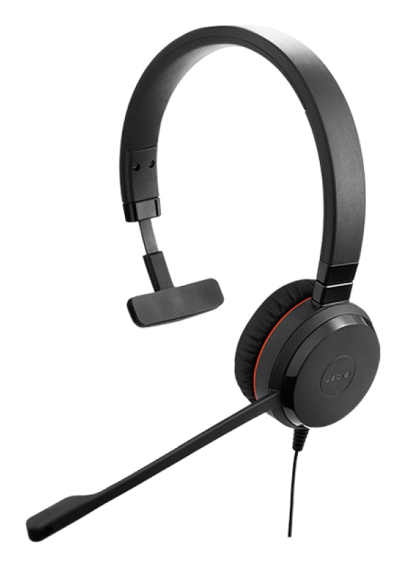 Jabra Evolve 30 II Auricolare Cablato Mono a Padiglione Ufficio USB Type-C / USB Type-A Nero - Frequenza 20-20000 Hz, Certificato UC