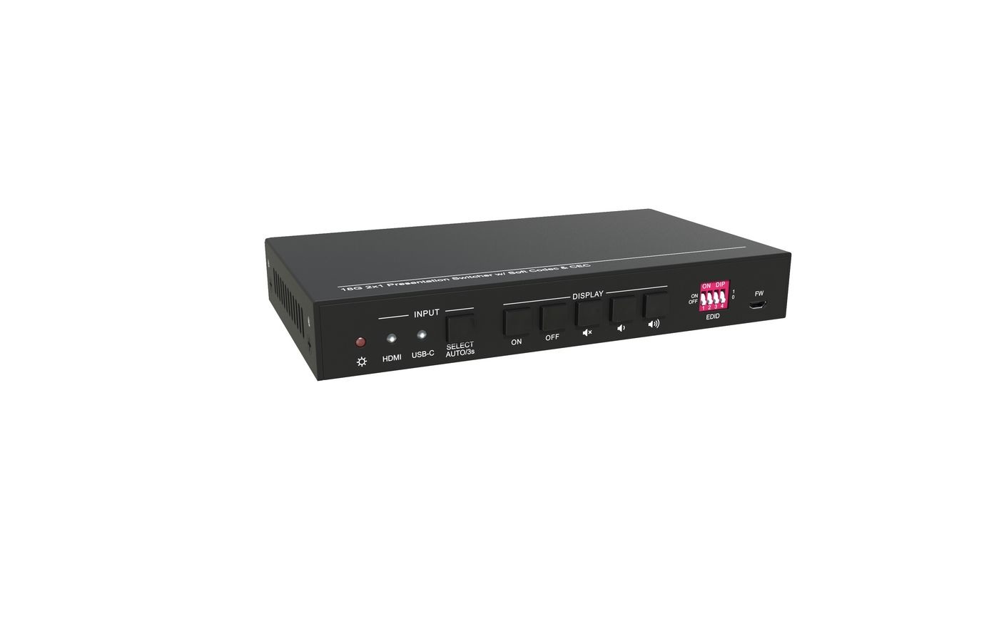 Vivolink VLHUB121-MME Conmutador de Video HDMI 4K con USB-C a HDMI e USB 3.0
