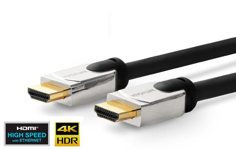 VivoLink PROHDMIHDM20 Cavo HDMI 20 m Tipo A (Standard) Nero - Alta Velocità 4K/60Hz, 18 Gbps, Rame Puro